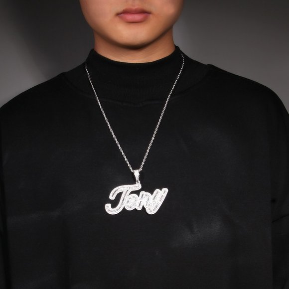 Custom Necklace letter pendant hip hop jewelry - Picture 4 of 4